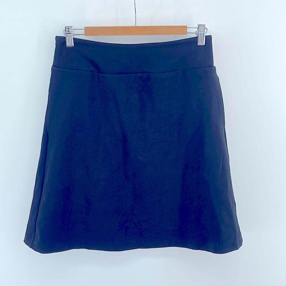 NWOT Betabrand Work-It stretch pull on A-line ponte knit skirt skort sz S